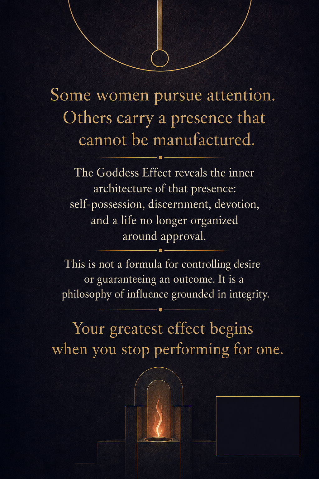 THE GODDESS EFFECT // I want to see what changes when I stop abandoning myself.
